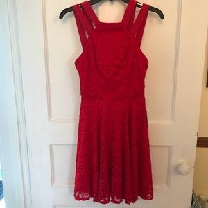 B. DARLIN Red Lace Dress